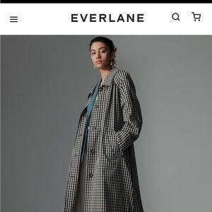 Everlane Check trenchcoat